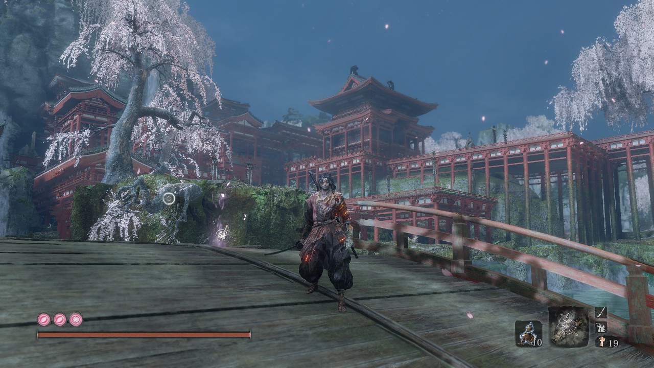 SEKIROのプレイ時スクリーンショット