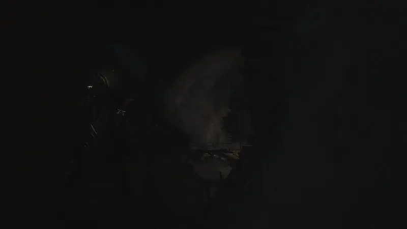ゲーム画面が暗すぎることを指摘するためのスクリーンショット